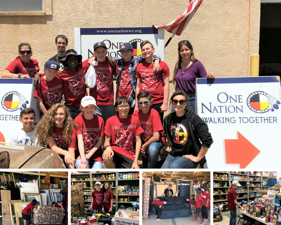 Volunteer Day with Challenger Middle School – One Nation Walking Together