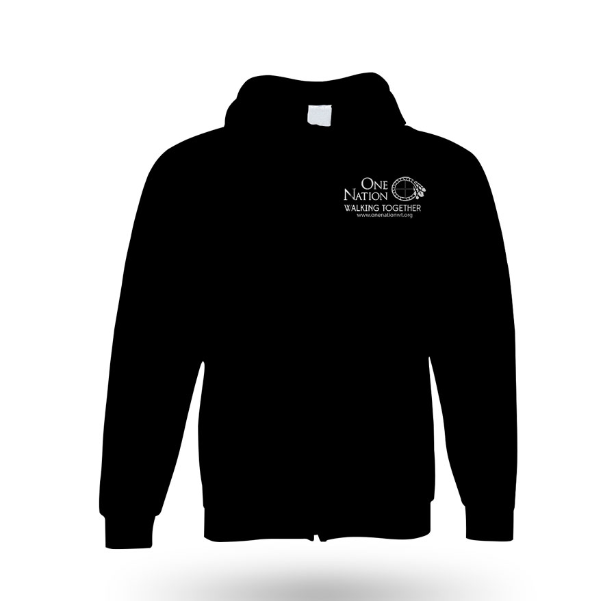 Black Zipper Hoodie