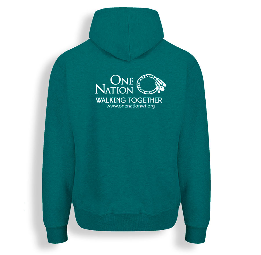 Hoodie Teal Back