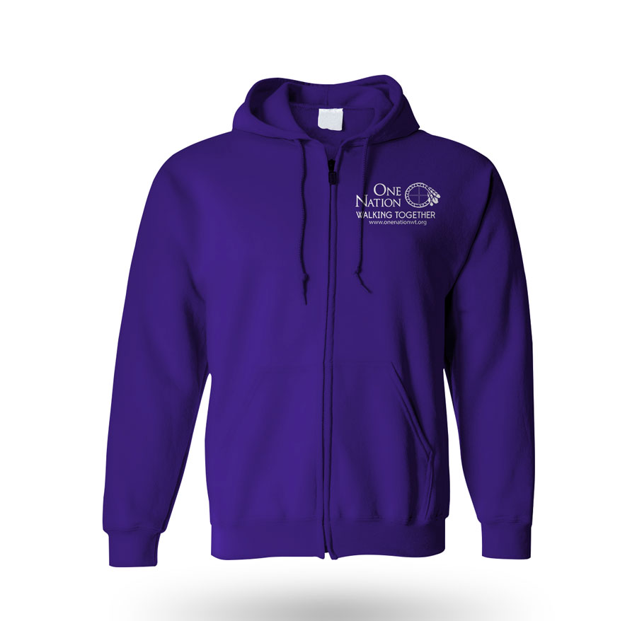 Purple Zipper Hoodie